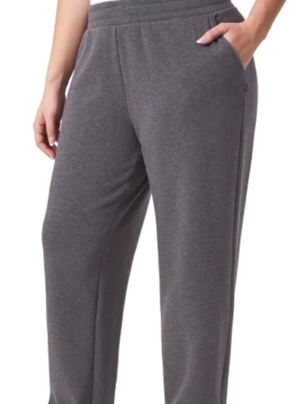 Mondetta Women's Pull On High Waisted Fleece Pant